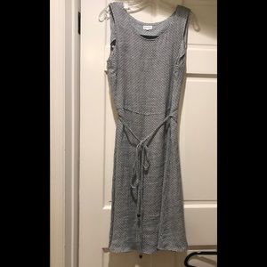 Brora dress with self tie string belt at waist